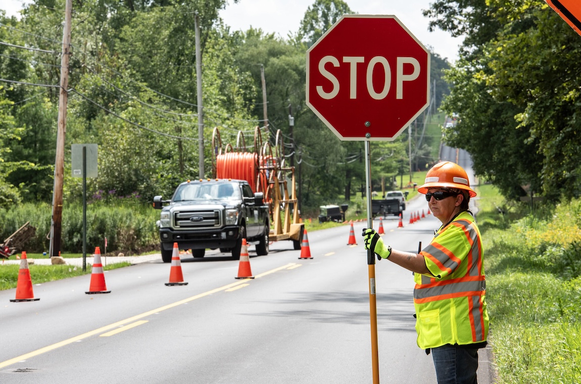 Flagger Work Zone